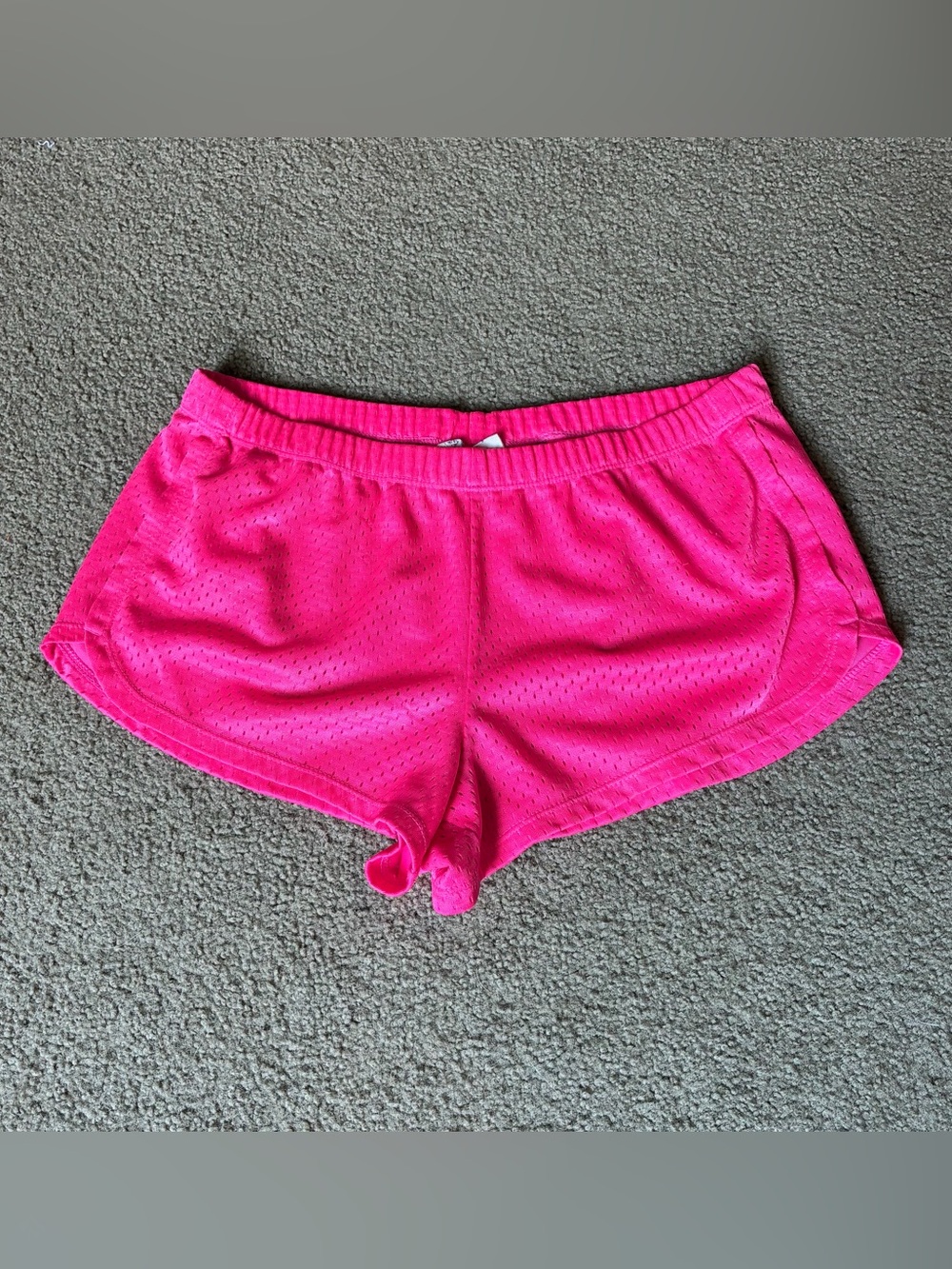 SO Women’s M Hot Pink Athletic Y2K Mesh Running Short Shorts